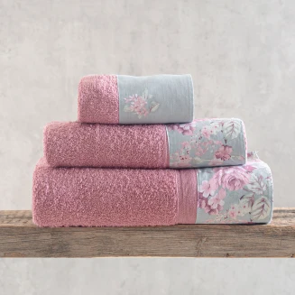 Πετσέτες Σετ 3 Τεμαχίων Rythmos Springtime Πράσινο Σε Κουτί