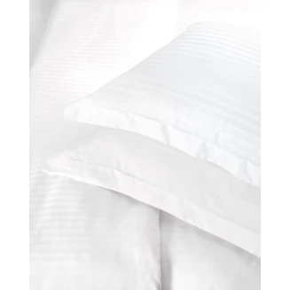 Πάπλωμα Σετ Μονό 160x240 Rythmos Satin Stripes Λευκό