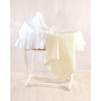 Σεντόνι Λίκνου 80x110 Rythmos Eloise Κίτρινο