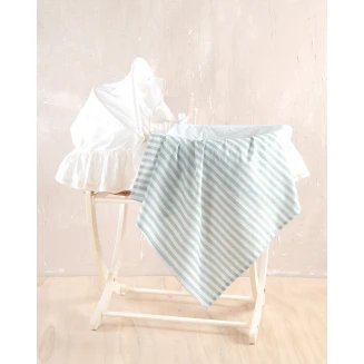 Σεντόνι Λίκνου 80x110 Rythmos Eloise Πράσινο