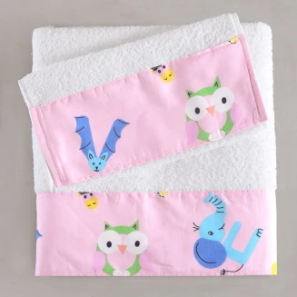 Παπλωματοθήκη Σετ Παιδική 160x250 Rythmos Letterland Ροζ