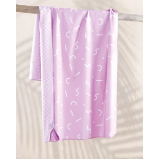 Πετσέτα Θαλάσσης 90x160 Rythmos Diffuse Μοβ