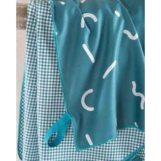 Πετσέτα Θαλάσσης 90x160 Rythmos Diffuse Πετρολ