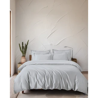 Μαξιλαροθήκες Σετ 50x70+5 Rythmos Tencel Lyocell Glacier Ασημι