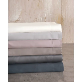 Μαξιλαροθήκες Σετ 50x70+5 Rythmos Tencel Lyocell Glacier Γκρι Μπλε