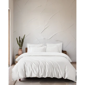 Μαξιλαροθήκες Σετ 50x70+5 Rythmos Tencel Lyocell Glacier Off White