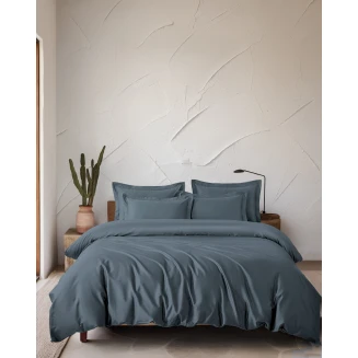 Παπλωματοθήκη Σετ Υπέρδιπλη 240x260 Rythmos Tencel Lyocell Γκρι Μπλε