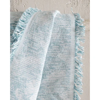 Διακοσμητική Μαξιλαροθήκη 40x40 Rythmos Peony Γαλαζιο