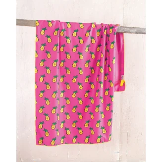 Πετσέτα Θαλάσσης 90x160 Rythmos Tika Φουξια