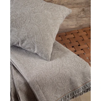 Μαξιλαροθήκη 40x40 Rythmos Ivy Καφε-Γκρι