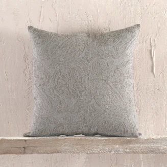 Μαξιλαροθήκη 40x40 Rythmos Ivy Καφε-Γκρι