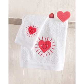 Σετ Πετσετες 2 Τεμ. Rythmos Loveheart