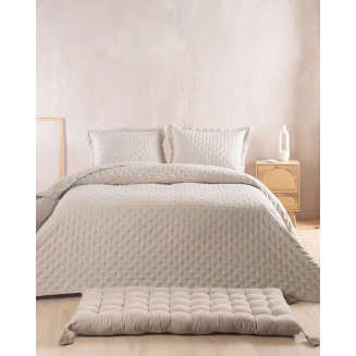 Κουβερλί Σετ Ημίδιπλο 160x240 Rythmos Tener Μπέζ