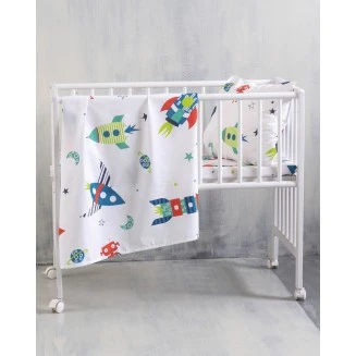 Σετ Παπλωματοθηκη Βρεφικη 2 Τεμ 110x160 Rythmos Astronio