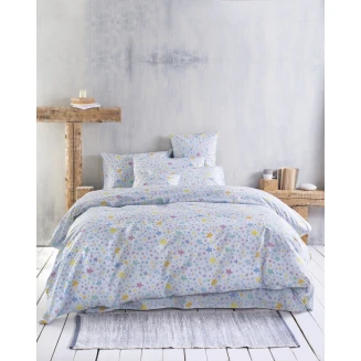 Παπλωματοθήκη Σετ Ημίδιπλη 160x250 Rythmos Symbol Glow Μπλέ