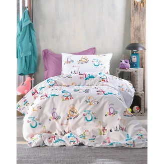 Κουβερλί Σετ Παιδικό Ημίδιπλο 160x240 Rythmos Numbers