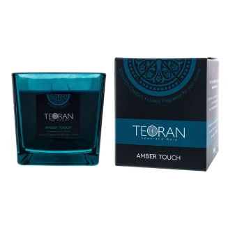 Αρωματικο κερί Amber Touch τετράγωνο 410 γρ - Τετράγωνο 410gr Teoran Home