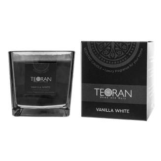 Αρωματικο κερί Vanilla White τετράγωνο 210 γρ - Τετράγωνο 210gr Teoran Home