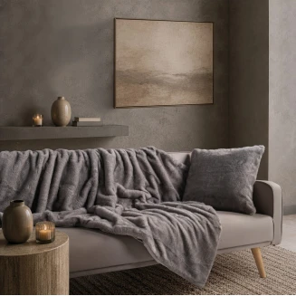 Ριχτάρι Διακοσμητικό 130x185 Teoran Home Fox 11 Grey
