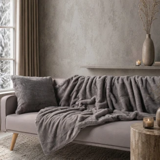 Ριχτάρι Διακοσμητικό 130x185 Teoran Home Fox 11 Grey