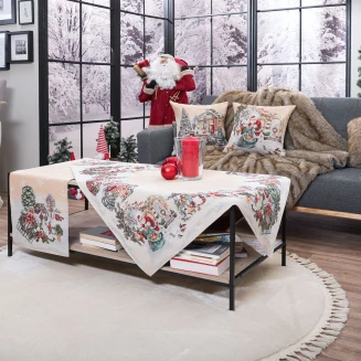 Χριστουγενιάτικο Καρέ & Τραβέρσα Strassen (Σετ 2τεμ.) - 100x100cm & 40x100cm Teoran Home