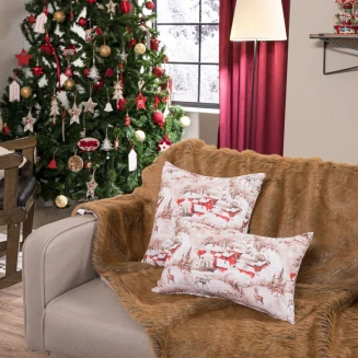 Χριστουγενιάτικη Μαξιλαροθήκη Bremen - 65x65cm δαπέδου Teoran Home