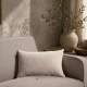 Μαξιλαροθήκη  Dayton 01 Ivory - 65x65cm δαπέδου με γέμιση