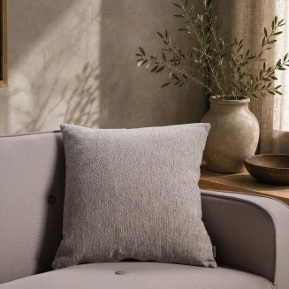Μαξιλαροθήκη Dayton 05 Grey Terracotta-65x65cm δαπέδου με γέμιση Teoran Home