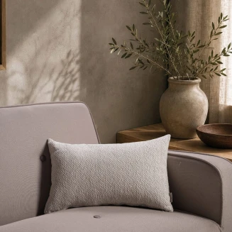 Μαξιλαροθήκη Dayton 07 Pearl Grey-30x50cm με γέμιση Teoran Home