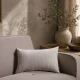 Μαξιλαροθήκη  Dayton 07 Pearl Grey - 65x65cm δαπέδου με γέμιση