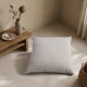 Μαξιλαροθήκη  Dayton 07 Pearl Grey - 65x65cm δαπέδου με γέμιση