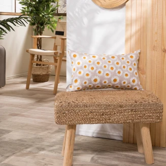 Μαξιλαροθήκη Δαπέδου 65x65 Teoran Home Floreta 01