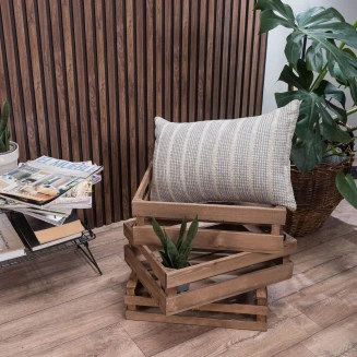 Μαξιλαροθήκη Jersey 07 - 65x65cm δαπέδου με γέμιση Teoran Home