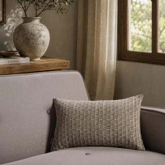 Μαξιλαροθήκη Joliet 08 khaki-30x50cm με γέμιση Teoran Home