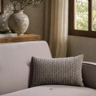 Μαξιλαροθήκη Joliet 15 Taupe Olive-65x65cm δαπέδου Teoran Home