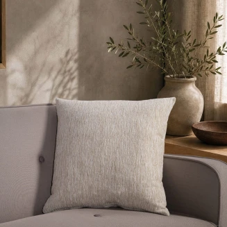 Μαξιλαροθήκη Kent 01 Ivory Cream-65x65cm δαπέδου με γέμιση Teoran Home