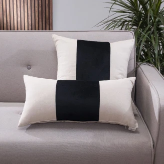 Μαξιλαροθήκη Linus 06 - 30x60cm με γέμιση Teoran Home