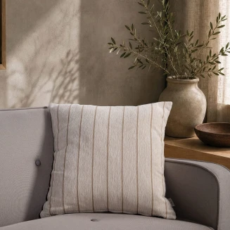 Μαξιλαροθήκη Macon 01 Natural Beige-65x65cm δαπέδου με γέμιση Teoran Home