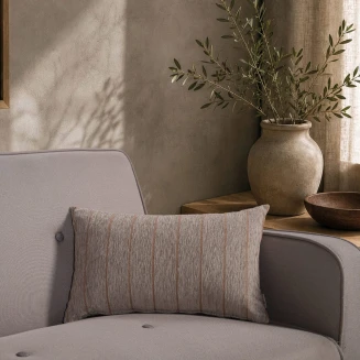 Μαξιλαροθήκη Macon 05 Light Brown Terracotta-30x50cm με γέμιση Teoran Home