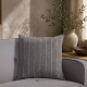 Μαξιλαροθήκη Macon 11 Charcoal Grey - 30x50cm με γέμιση
