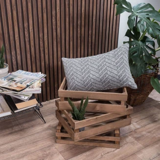 Μαξιλαροθήκη Niagara 11 - 65x65cm δαπέδου με γέμιση Teoran Home