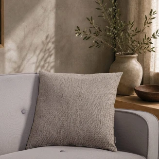 Μαξιλαροθήκη Norman 03 Light Brown-65x65cm δαπέδου με γέμιση Teoran Home