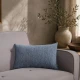 Μαξιλαροθήκη Norman 04 Denim Blue - 30x50cm με γέμιση