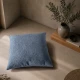 Μαξιλαροθήκη Norman 04 Denim Blue - 30x50cm με γέμιση