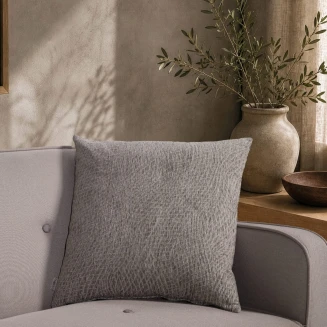 Μαξιλαροθήκη Norman 11 Grey-30x50cm με γέμιση Teoran Home