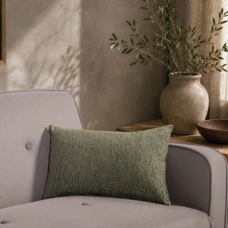 Μαξιλαροθήκη Norman 16 Sage Green-30x50cm με γέμιση Teoran Home