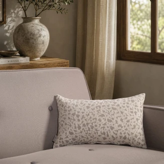 Μαξιλαροθήκη Pearland 01 Ivory-65x65cm δαπέδου με γέμιση Teoran Home