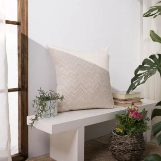 Μαξιλαροθήκη Piacenza 01 - 65x65cm δαπέδου με γέμιση Teoran Home