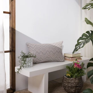 Μαξιλαροθήκη Piacenza 04 - 65x65cm δαπέδου με γέμιση Teoran Home