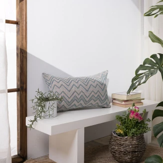 Μαξιλαροθήκη Piacenza 08 - 65x65cm δαπέδου με γέμιση Teoran Home